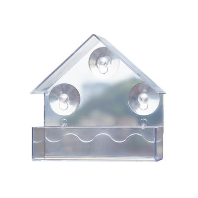 new Window glass Bird Feeder With Durable Clear perspex seed peanut worm clear viewing  and strong suction cup at 
 Cheapest price 