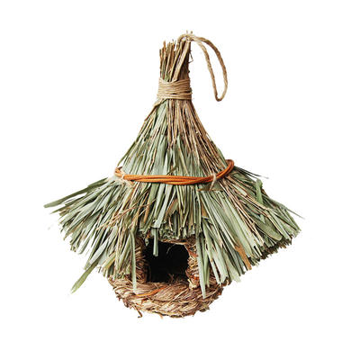 straw & reed hanging bird house nesting roosting box basket pouch factory