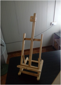 Adjustable table wooden easel